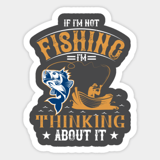 Fishing on Your Mind Sticker